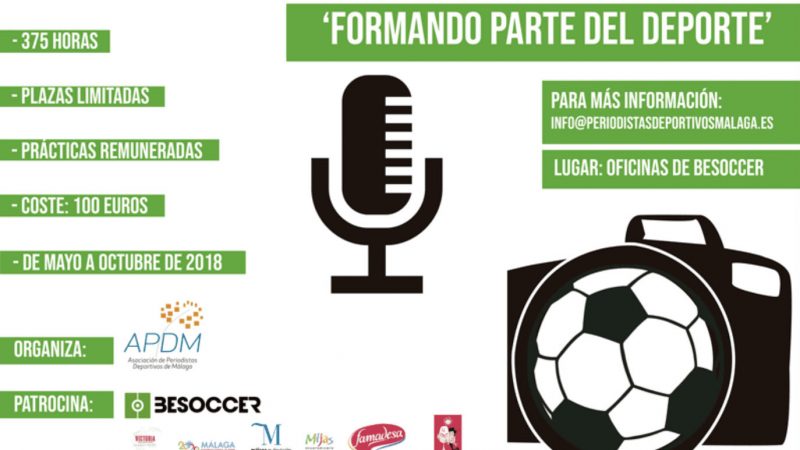 Nace la primera edición del curso de periodismo deportivo ‘Formando parte del deporte’