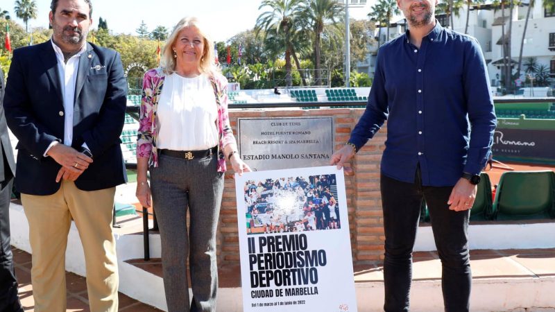 Presentación II Premio de Periodismo Deportivo Ciudad de Marbella. Fuente: APDM