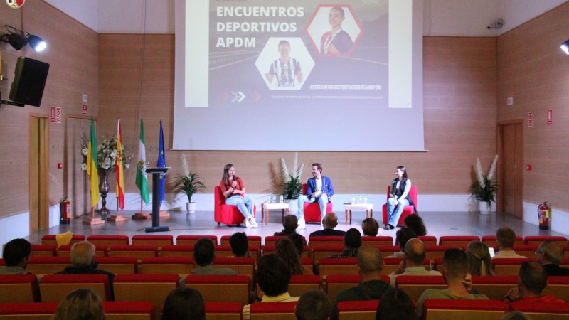 Natalia Baldizzone y Silvia Arderius en los Encuentros Deportivos de la APDM en Cártama
