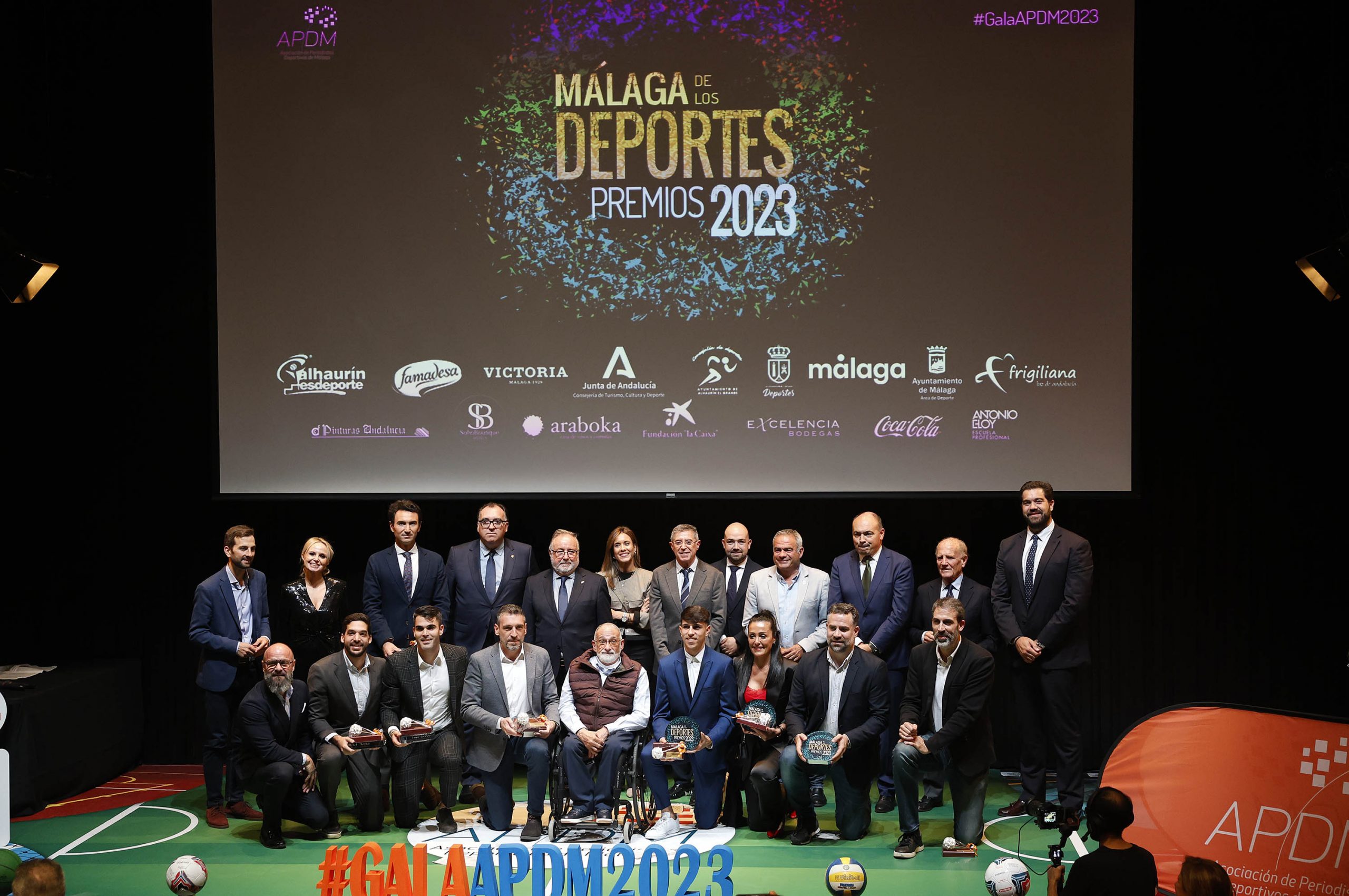 El Auditorio del Museo Picasso acogió la fiesta anual de los Premios Málaga de los Deportes 2023