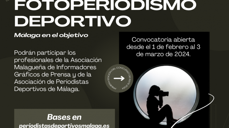 Nace el I Premio de Fotoperiodismo Deportivo ‘Málaga en el objetivo’, impulsado por la APDM y AMIGP