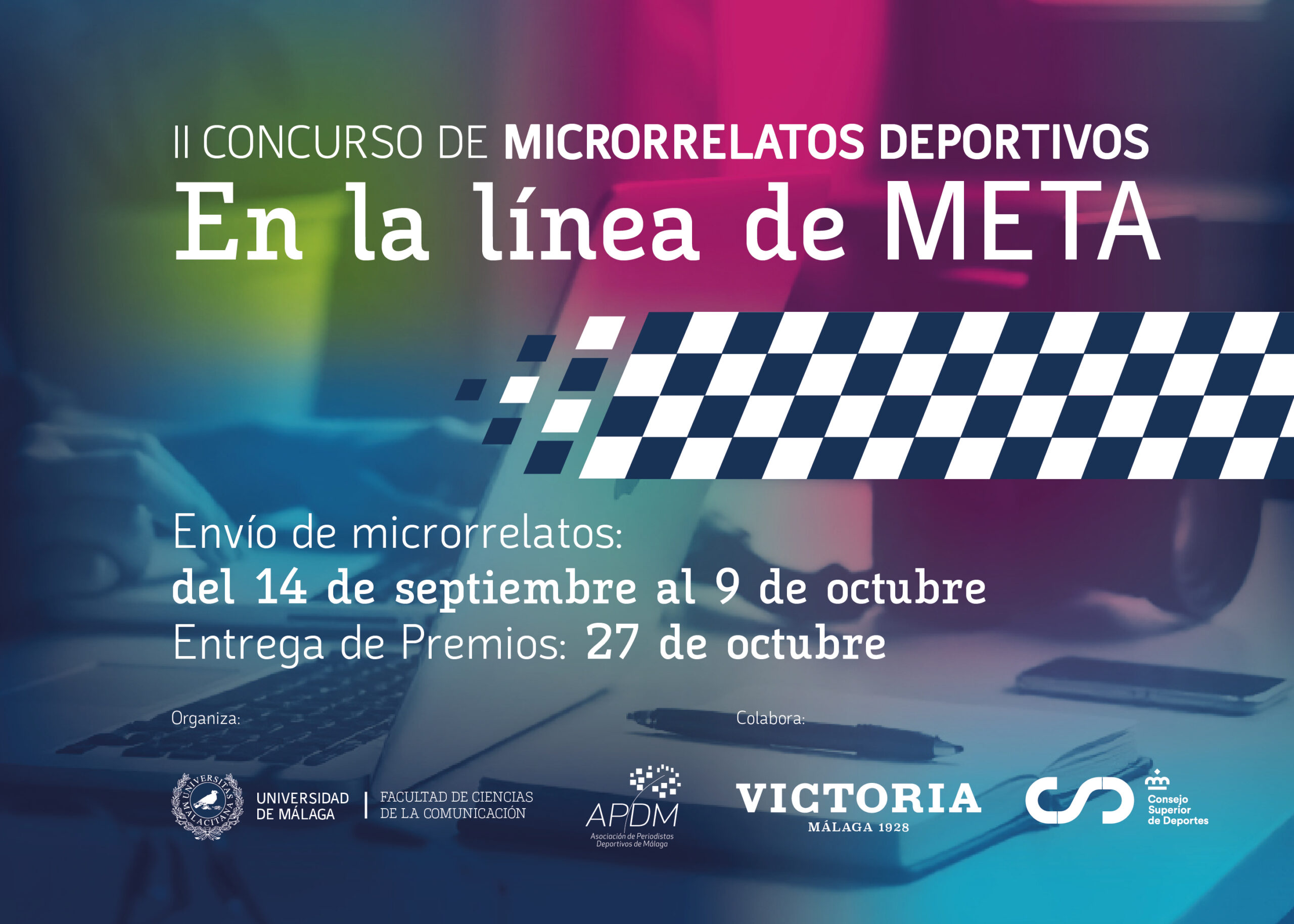 La APDM y la Facultad de Ciencias de la Comunicación convocan el II Concurso de Microrrelatos Deportivos «En la línea de meta» con novedades y más premios